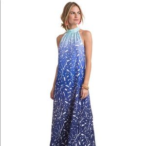 Vineyard Vines Blue and White Maxi Dress